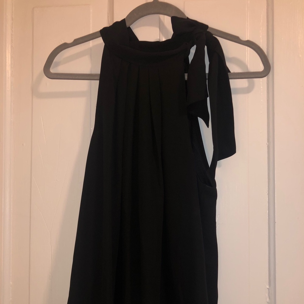Express High Neck Tie Blouse
